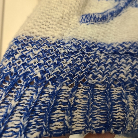 Striped knit hoodie oversized pullover sweater - Picture 3 of 5